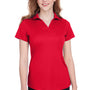 Puma Womens Icon Performance Moisture Wicking Short Sleeve Polo Shirt - High Risk Red