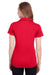 Puma 596800 Womens Icon Performance Moisture Wicking Short Sleeve Polo Shirt Red Back