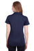 Puma 596800 Womens Icon Performance Moisture Wicking Short Sleeve Polo Shirt Navy Blue Back