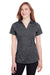 Puma 596802 Womens Icon Performance Moisture Wicking Short Sleeve Polo Shirt Black Front