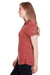 Puma 596802 Womens Icon Performance Moisture Wicking Short Sleeve Polo Shirt Red Side