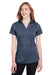 Puma 596802 Womens Icon Performance Moisture Wicking Short Sleeve Polo Shirt Navy Blue Front