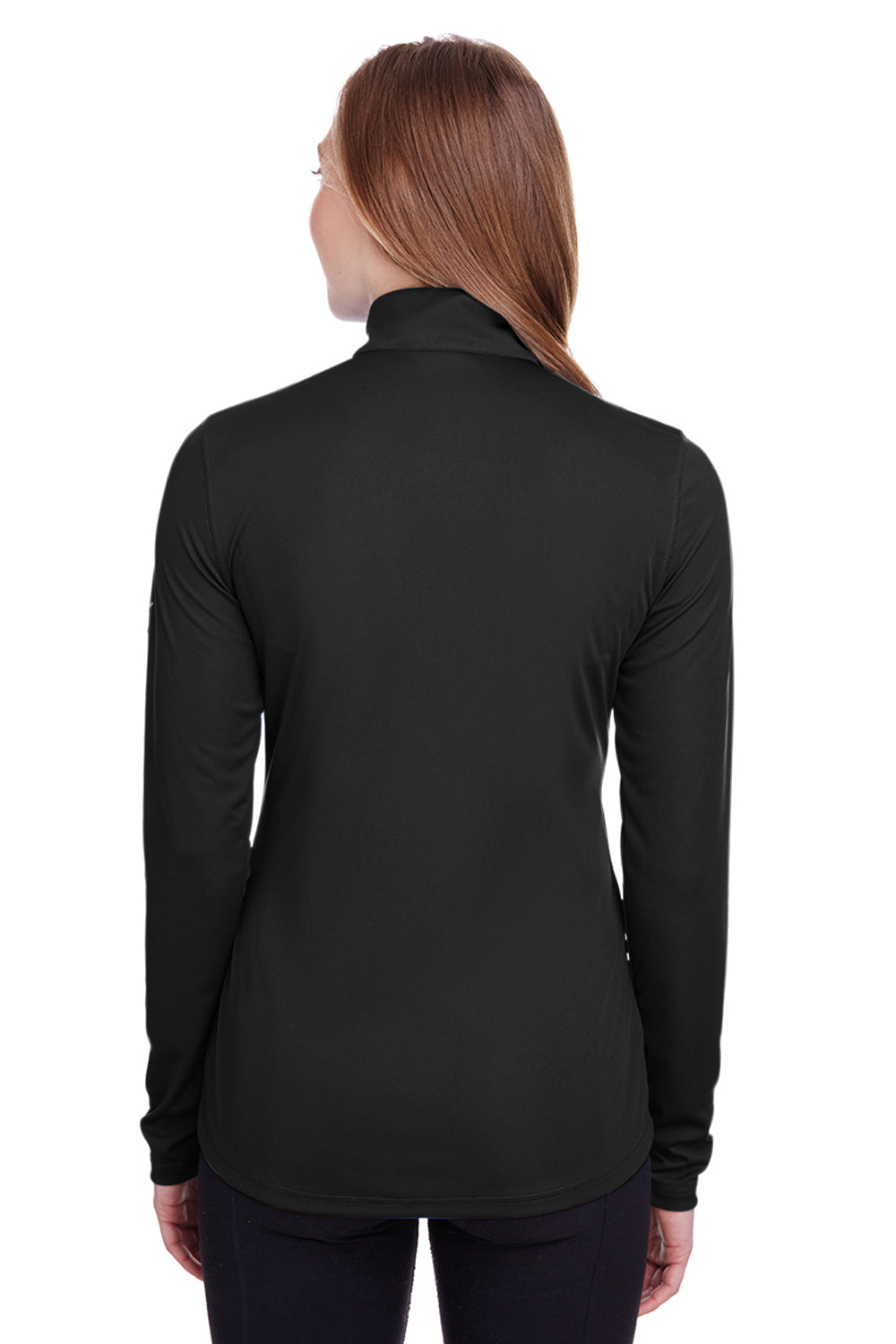 Puma 596803 Womens Icon Performance Moisture Wicking Full Zip Sweatshirt Black Back