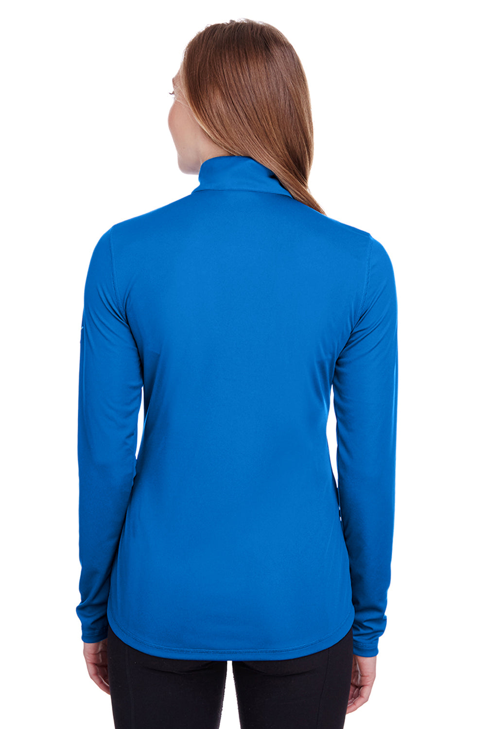 Puma 596803 Womens Icon Performance Moisture Wicking Full Zip Sweatshirt Royal Blue Back