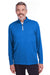 Puma 596807 Mens Icon Performance Moisture Wicking 1/4 Zip Sweatshirt Royal Blue Front