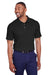 Puma 596920 Mens Fusion Performance Moisture Wicking Short Sleeve Polo Shirt Black Front
