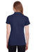 Puma 596921 Womens Fusion Performance Moisture Wicking Short Sleeve Polo Shirt Navy Blue Back