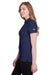 Puma 596921 Womens Fusion Performance Moisture Wicking Short Sleeve Polo Shirt Navy Blue Side