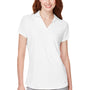 Puma Womens Cloudspun Free Moisture Wicking Short Sleeve Polo Shirt - Bright White