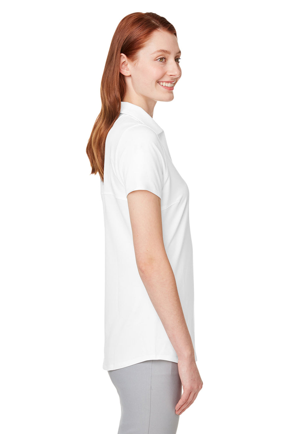 Puma 597695 Womens Cloudspun Free Short Sleeve Polo Shirt Bright White Side