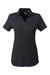 Puma 597695 Womens Cloudspun Free Short Sleeve Polo Shirt Heather Black Flat Front