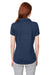 Puma 597695 Womens Cloudspun Free Short Sleeve Polo Shirt Heather Navy Blue Back