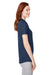 Puma 597695 Womens Cloudspun Free Short Sleeve Polo Shirt Heather Navy Blue Side