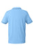 Puma 599117 Mens Cloudspun Monarch Short Sleeve Polo Shirt Heather Placid Blue/Navy Blue Flat Back