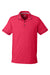 Puma 599117 Mens Cloudspun Monarch Short Sleeve Polo Shirt Heather Teaberry Red/Navy Blue Flat Front