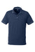 Puma 599117 Mens Cloudspun Monarch Short Sleeve Polo Shirt Heather Navy Blue/High Rise Grey Flat Front
