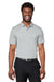 Puma 599120 Mens Gamer Short Sleeve Polo Shirt High Rise Grey Front