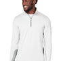Puma Mens Gamer Moisture Wicking 1/4 Zip Sweatshirt - Bright White