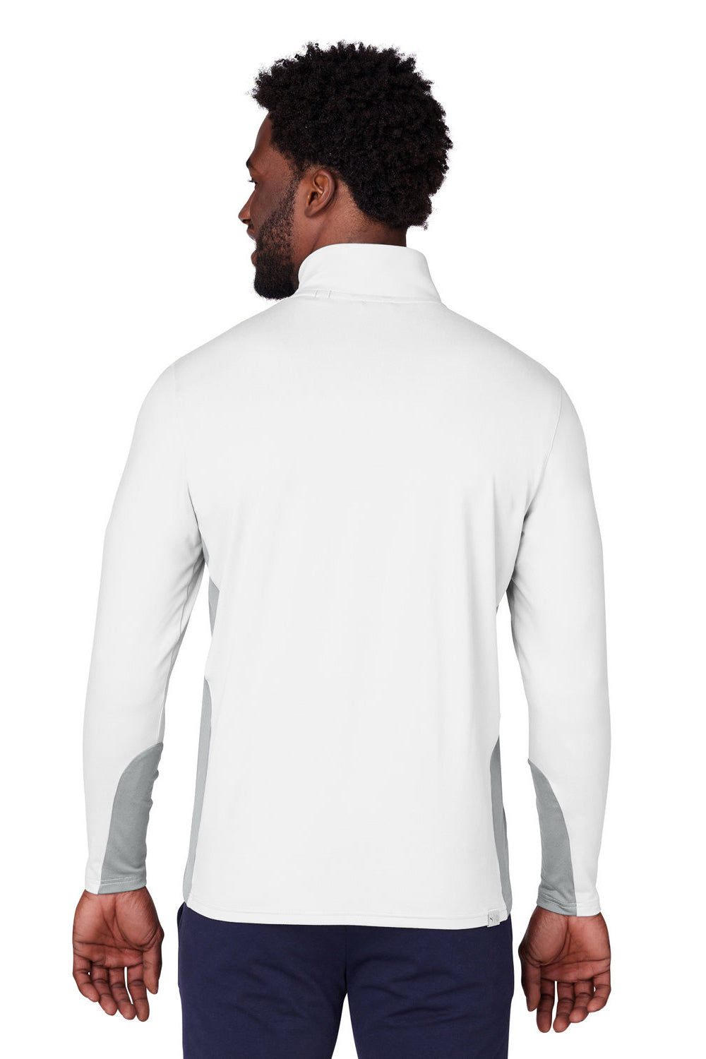Puma 599127 Mens Gamer 1/4 Zip Sweatshirt Bright White Back