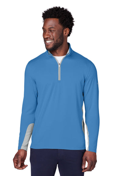 Puma 599127 Mens Gamer 1/4 Zip Sweatshirt Bright Cobalt Blue Front