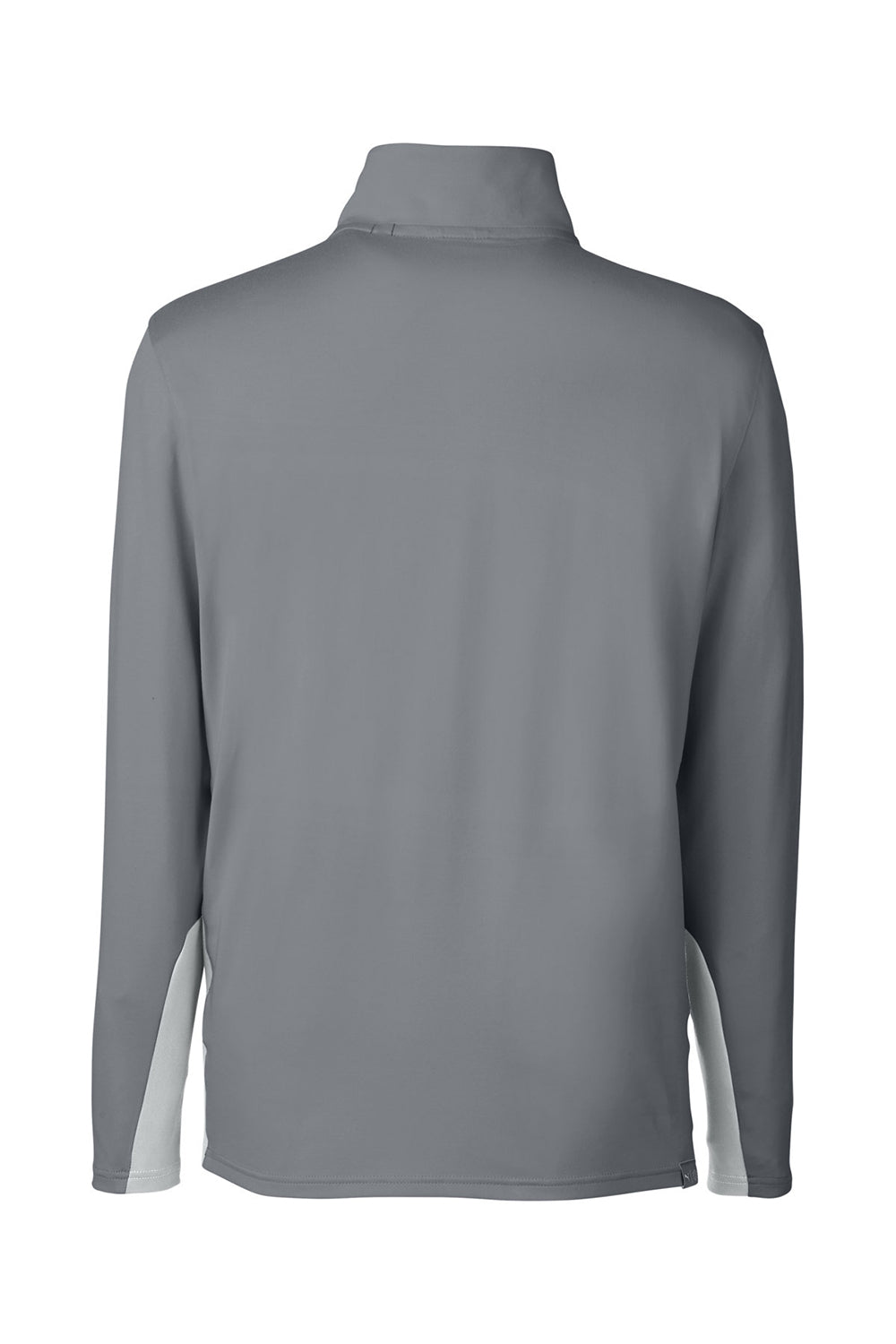 Puma 599127 Mens Gamer 1/4 Zip Sweatshirt Quiet Shade Grey Flat Back