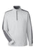 Puma 599129 Mens Cloudspun 1/4 Zip Sweatshirt Heather High Rise Grey/Quiet Shade Grey Flat Front