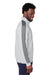 Puma 599129 Mens Cloudspun 1/4 Zip Sweatshirt Heather High Rise Grey/Quiet Shade Grey Side