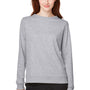 Puma Womens Cloudspun Moisture Wicking Crewneck Sweatshirt - Heather Light Grey