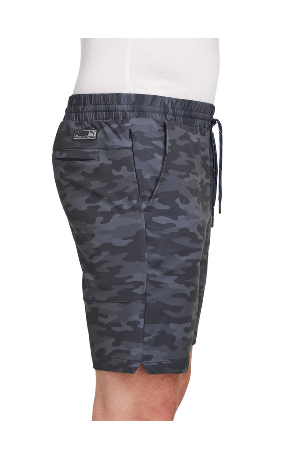Puma 599271 Mens EGW Walker Shorts w/ Pockets Navy Blue Camo Side