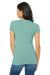 Bella + Canvas 6004 Womens The Favorite Short Sleeve Crewneck T-Shirt Seafoam Blue Back