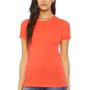 Bella + Canvas Womens The Favorite Short Sleeve Crewneck T-Shirt - Coral