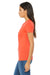 Bella + Canvas 6004 Womens The Favorite Short Sleeve Crewneck T-Shirt Coral Orange Side