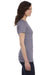 Bella + Canvas 6004 Womens The Favorite Short Sleeve Crewneck T-Shirt Heather Purple Side
