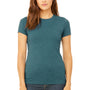 Bella + Canvas Womens The Favorite Short Sleeve Crewneck T-Shirt - Heather Deep Teal Blue