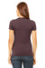 Bella + Canvas 6004 Womens The Favorite Short Sleeve Crewneck T-Shirt Heather Maroon Back
