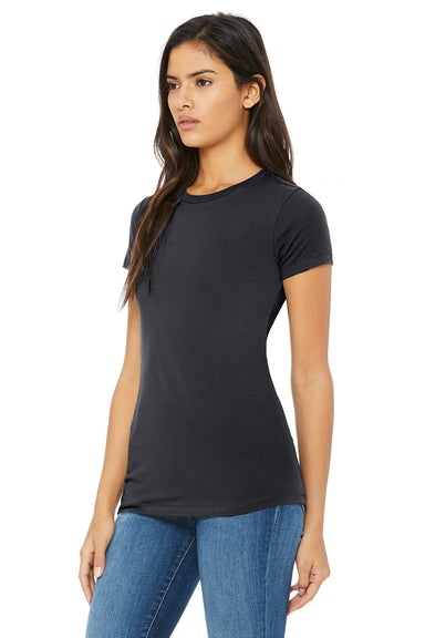 Bella + Canvas 6004 Womens The Favorite Short Sleeve Crewneck T-Shirt Dark Grey Front