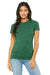 Bella + Canvas 6004 Womens The Favorite Short Sleeve Crewneck T-Shirt Heather Grass Green Front