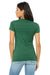 Bella + Canvas 6004 Womens The Favorite Short Sleeve Crewneck T-Shirt Heather Grass Green Back