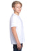 Threadfast Apparel 600A Youth Ultimate Short Sleeve Crewneck T-Shirt White Side