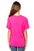 Threadfast Apparel 600A Youth Ultimate Short Sleeve Crewneck T-Shirt Hot Pink Back