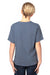 Threadfast Apparel 600A Youth Ultimate Short Sleeve Crewneck T-Shirt Heather Navy Blue Back