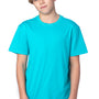 Threadfast Apparel Youth Ultimate Short Sleeve Crewneck T-Shirt - Pacific Blue