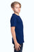 Threadfast Apparel 600A Youth Ultimate Short Sleeve Crewneck T-Shirt Navy Blue Side