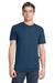 Next Level 6010 Mens Jersey Short Sleeve Crewneck T-Shirt Indigo Blue Front
