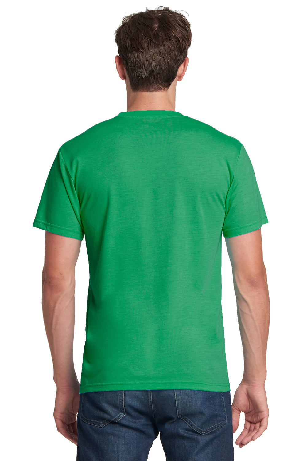 Next Level 6010 Mens Jersey Short Sleeve Crewneck T-Shirt Envy Green Back