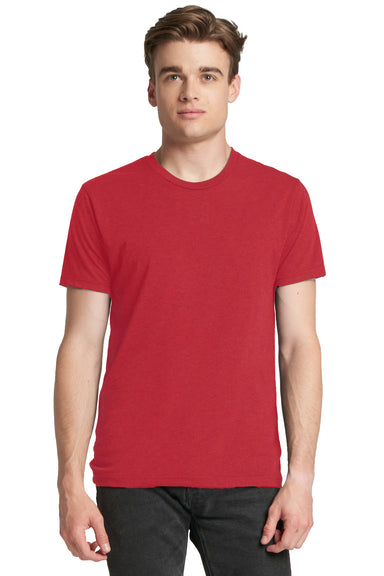 Next Level 6010 Mens Jersey Short Sleeve Crewneck T-Shirt Red Front