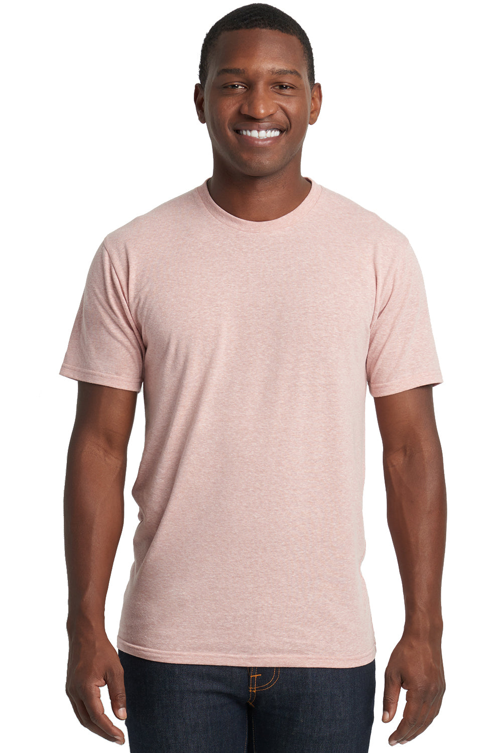 Next Level 6010 Jersey Short Sleeve Crewneck T-Shirt Desert Pink Front