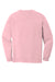 Comfort Colors 6014/C6014 Mens Long Sleeve Crewneck T-Shirt Blossom Pink Flat Back