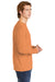 Comfort Colors Mens Long Sleeve Crewneck T-Shirt Burnt Orange Side
