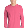 Comfort Colors Mens Long Sleeve Crewneck T-Shirt - Crunchberry Pink